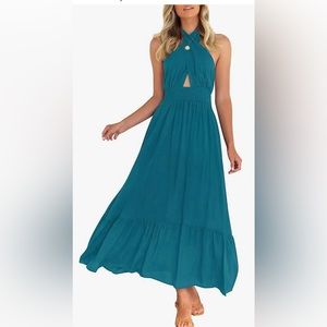 Zesica Halter Maxi Dress